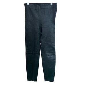 Zara Black Faux Leather Stretch Leggings Size Small (looks like real leather)